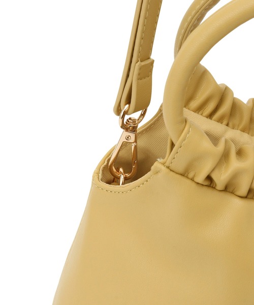 ROPE' PICNIC(ロペピクニック)の「ギャザーハンドルミニショルダーバッグ(ショルダーバッグ・レディース・ブラック/キナリ/イエロー系その他・FREE)」の16枚目の写真