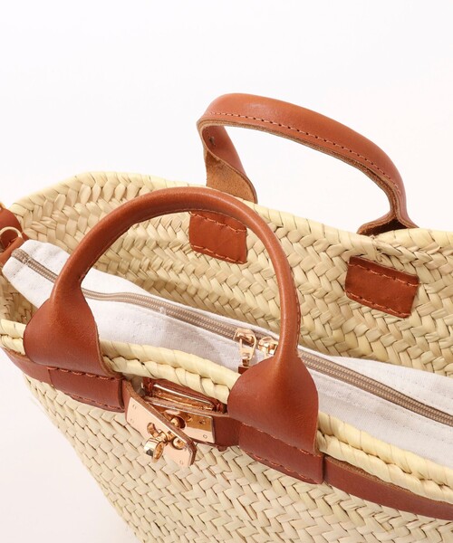 NOLLEY’S（ノーリーズ）の「【Le voyage en panie/ ルヴォヤージュエンバニエ】ひねりかごバッグ（かごバッグ・レディース・ブラック/ライトブラウン・FREE）」の16枚目の写真