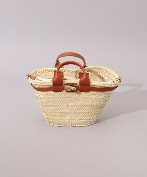 NOLLEY’S（ノーリーズ）の「【Le voyage en panie/ ルヴォヤージュエンバニエ】ひねりかごバッグ（かごバッグ・レディース・ブラック/ライトブラウン・FREE）」の19枚目の写真