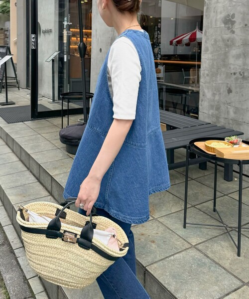 NOLLEY’S（ノーリーズ）の「【Le voyage en panie/ ルヴォヤージュエンバニエ】ひねりかごバッグ（かごバッグ・レディース・ブラック/ライトブラウン・FREE）」の11枚目の写真