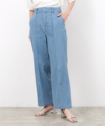OPAQUE.CLIP | ストレッチデニムワイドパンツ【洗濯機洗い可】(デニムパンツ)