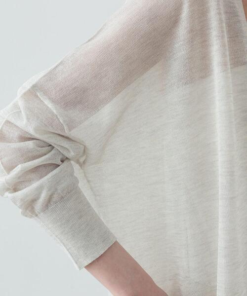 GALLEST(ギャレスト)の「◆シアーミディカーディガン(カーディガン/ボレロ・レディース・ベージュ/ブラック/ホワイト/グレー・38)」の7枚目の写真