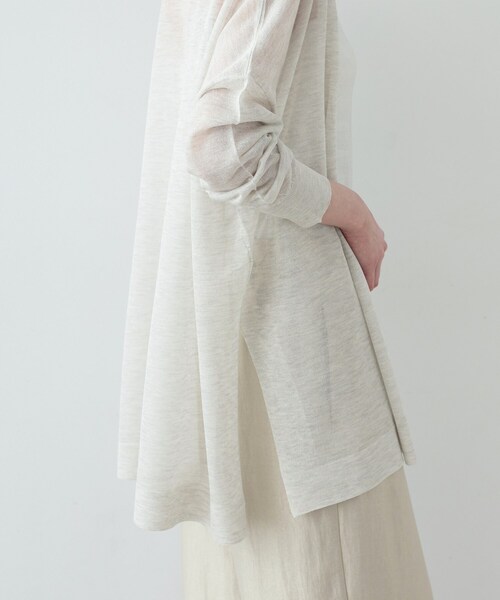 GALLEST(ギャレスト)の「◆シアーミディカーディガン(カーディガン/ボレロ・レディース・ベージュ/ブラック/ホワイト/グレー・38)」の8枚目の写真