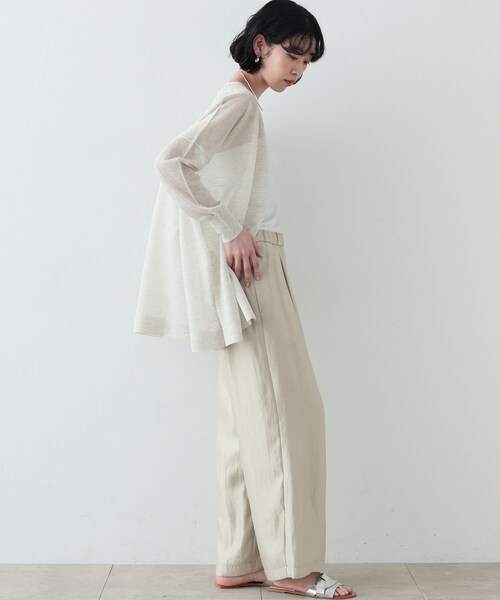 GALLEST(ギャレスト)の「◆シアーミディカーディガン(カーディガン/ボレロ・レディース・ベージュ/ブラック/ホワイト/グレー・38)」の10枚目の写真