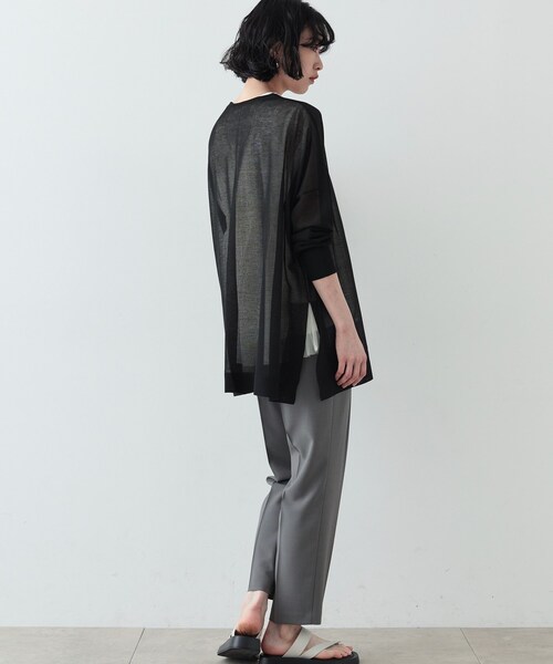 GALLEST(ギャレスト)の「◆シアーミディカーディガン(カーディガン/ボレロ・レディース・ベージュ/ブラック/ホワイト/グレー・38)」の19枚目の写真