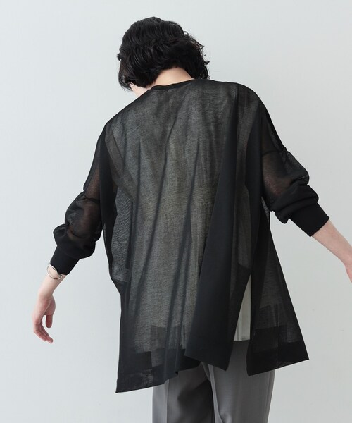 GALLEST(ギャレスト)の「◆シアーミディカーディガン(カーディガン/ボレロ・レディース・ベージュ/ブラック/ホワイト/グレー・38)」の21枚目の写真