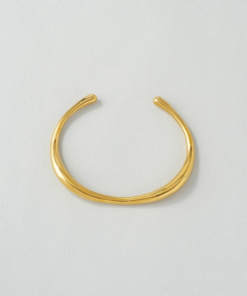 GOLDY（ゴールディ）の「【金属アレルギー軽減】ニュアンス ライン ステンレス バングル（バングル/リストバンド・レディース・ゴールド/シルバー・FREE）」の9枚目の写真