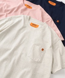 UNIVERSAL OVERALL | 【UNIVERSAL OVERALL/ユニバーサルオーバーオール】  Uロゴ ピスネームタグ ワンポイントデザイン ビッグシルエット 半袖ポケットTシャツ/POCKET TEE(Tシャツ/カットソー)