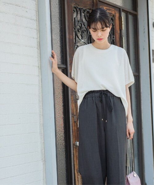 OPAQUE.CLIP(オペークドットクリップ)の「◆《5color/S-LLsize》メッシュ編みリラクシーニット【洗濯機洗い可/抗ピル】(ニット/セーター・レディース・ブラック/ホワイト/ライトオレンジ系/グリーン/ブラウン系その他・40/38/42/36)」の10枚目の写真