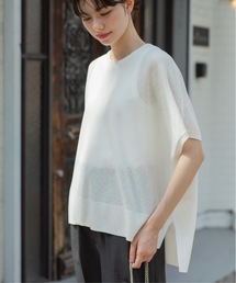 OPAQUE.CLIP | 《5color/S-LLsize》メッシュ編みリラクシーニット【洗濯機洗い可／抗ピル】(ニット/セーター)