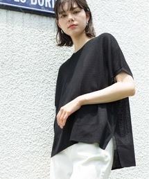 OPAQUE.CLIP | 《5color/S-LLsize》メッシュ編みリラクシーニット【洗濯機洗い可/抗ピル】(ニット/セーター)