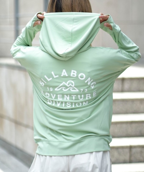 ★送料無料★2024春夏 新品【BILLABONG/ビラボン】水陸両用 ADIV ZIP UP LOOSE HOODED RASHGUARD ラッシュガード GER0 M BE01C-867 BILLABONG/ビラボン レディース 長袖 ラッシュガード パーカー