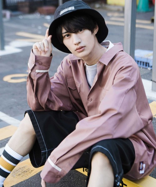 Right-on(ライトオン)の「Dickies(ディッキーズ)ワイドワークシャツ(シャツ/ブラウス・メンズ・ブラック/グリーン/ピンク/オレンジ・L/XL/M)」の10枚目の写真
