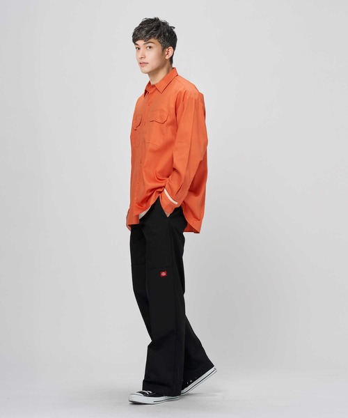 Right-on(ライトオン)の「Dickies(ディッキーズ)ワイドワークシャツ(シャツ/ブラウス・メンズ・ブラック/グリーン/ピンク/オレンジ・L/XL/M)」の7枚目の写真