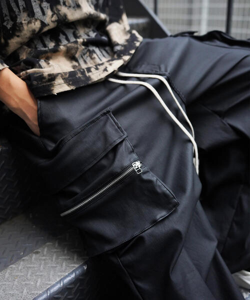 Danke Schon ダンケシェーン カーゴパンツ L DankeSchon/ダンケシェーン/11onZ ZIP POCKET FLARE CARGO PANTS