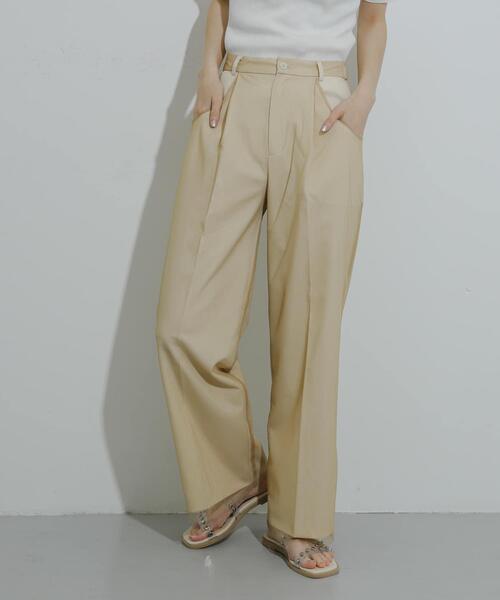 SENSE OF PLACE by URBAN RESEARCH（センスオブプレイスバイアーバンリサーチ）の「チュールストレートパンツ（その他パンツ・レディース・ブルー/グレー/ベージュ・MEDIUM/SMALL）」の9枚目の写真