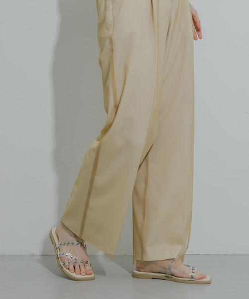 SENSE OF PLACE by URBAN RESEARCH（センスオブプレイスバイアーバンリサーチ）の「チュールストレートパンツ（その他パンツ・レディース・ブルー/グレー/ベージュ・MEDIUM/SMALL）」の10枚目の写真