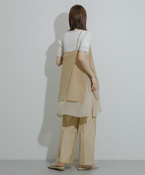 SENSE OF PLACE by URBAN RESEARCH（センスオブプレイスバイアーバンリサーチ）の「チュールストレートパンツ（その他パンツ・レディース・ブルー/グレー/ベージュ・MEDIUM/SMALL）」の13枚目の写真