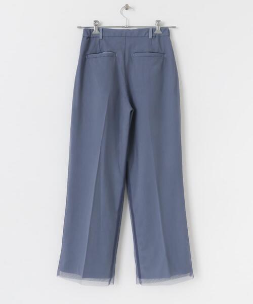 SENSE OF PLACE by URBAN RESEARCH（センスオブプレイスバイアーバンリサーチ）の「チュールストレートパンツ（その他パンツ・レディース・ブルー/グレー/ベージュ・MEDIUM/SMALL）」の7枚目の写真