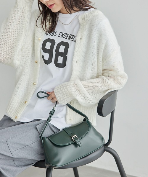 ROPE' PICNIC(ロペピクニック)の「【一部店舗限定:ダークグリーン】スリムベルトワンショルダーバッグ(ショルダーバッグ・レディース・ブラウン/ダークグリーン/ブラック・FREE)」の7枚目の写真