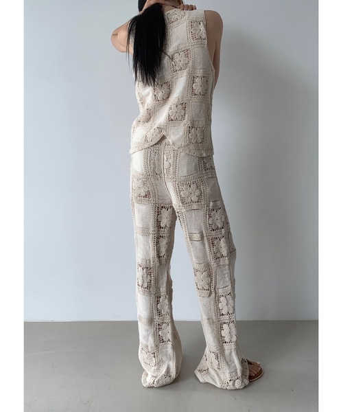 煌びやかな佇まいを叶える HERMES Pantalone dritto パンツ flowy-pants--4H4415DI02-worn-4
