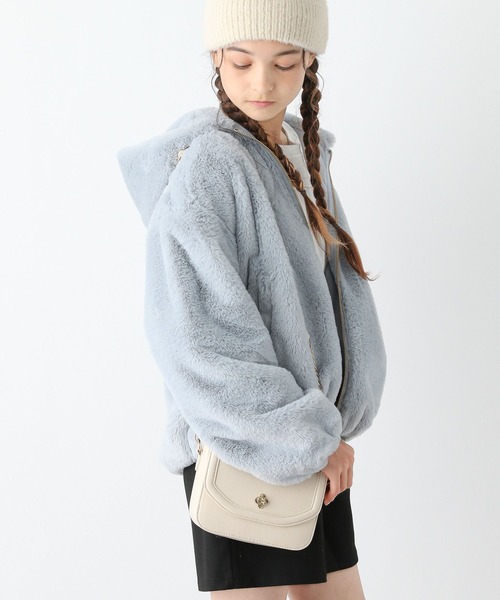 GLOBAL WORK（グローバルワーク）の「チェーンショルダーミニBAG/135899（ショルダーバッグ・キッズ・ブラック/アイボリー/レッド・FREE）」の2枚目の写真