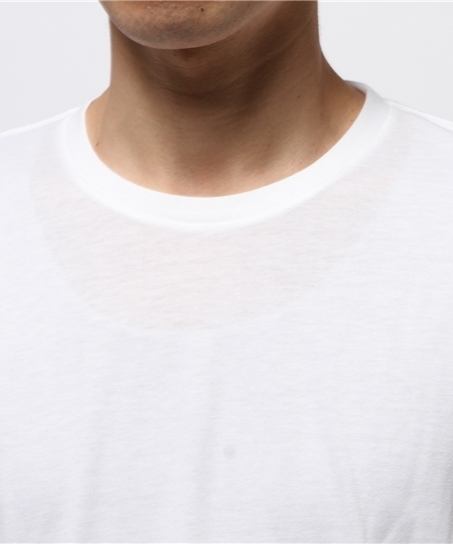 AZUL by moussy（アズールバイマウジー）の「TC天竺長袖クルーネックT（Tシャツ/カットソー・メンズ・ホワイト/ブラック/トップグレー・SMALL/X-LARGE/LARGE/X-SMALL/MEDIUM）」の7枚目の写真