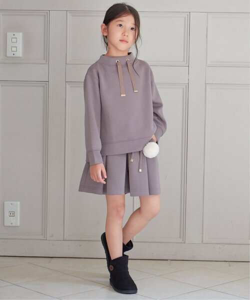 ikka（イッカ）の「【洗濯機で洗える／親子コーデ】ダンボールポンポン付きキュロット（120~160cm）（その他パンツ・キッズ・ベージュ/モカ・130/140/150/160/120）」の22枚目の写真