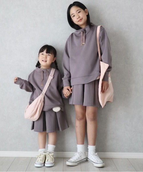 ikka（イッカ）の「【洗濯機で洗える／親子コーデ】ダンボールポンポン付きキュロット（120~160cm）（その他パンツ・キッズ・ベージュ/モカ・130/140/150/160/120）」の3枚目の写真