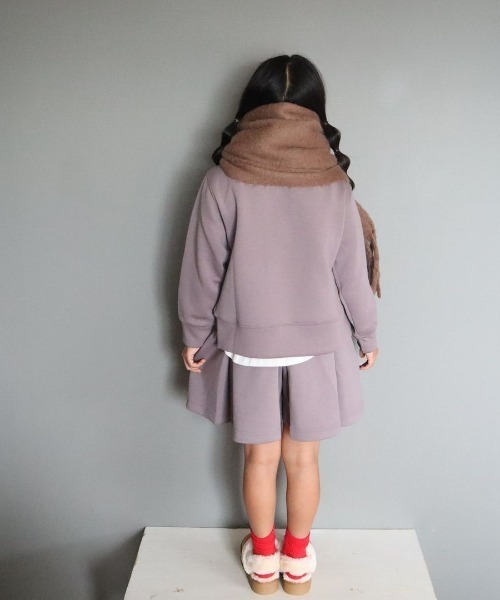 ikka（イッカ）の「【洗濯機で洗える／親子コーデ】ダンボールポンポン付きキュロット（120~160cm）（その他パンツ・キッズ・ベージュ/モカ・130/140/150/160/120）」の6枚目の写真