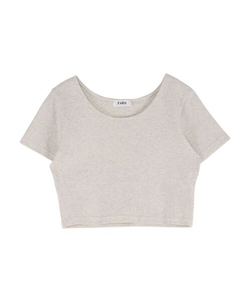 EVRIS（エヴリス）の「BASICシンプルショートTシャツ（Tシャツ/カットソー・レディース・ブラック/グレー/ホワイト/ネイビー・FREE）」の17枚目の写真