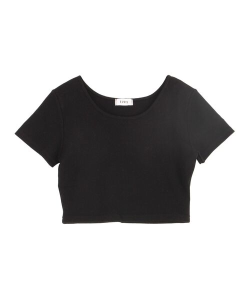 EVRIS（エヴリス）の「BASICシンプルショートTシャツ（Tシャツ/カットソー・レディース・ブラック/グレー/ホワイト/ネイビー・FREE）」の18枚目の写真