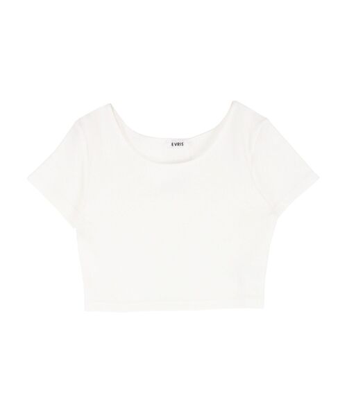 EVRIS（エヴリス）の「BASICシンプルショートTシャツ（Tシャツ/カットソー・レディース・ブラック/グレー/ホワイト/ネイビー・FREE）」の20枚目の写真