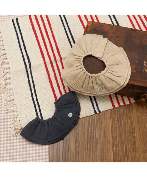 【送料無料】チェリーのふりふりワンピース風スタイ 送料無料】チェリーのふりふりワンピース風スタイ