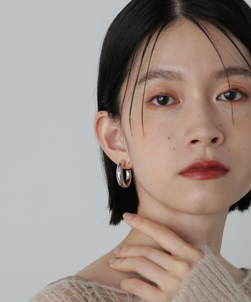 N.（N. Natural Beauty Basic）（エヌエヌナチュラルビューティーベーシック）の「◆ボリュームフープピアス（ピアス（両耳用）・レディース・ゴールド/シルバー・ﾌﾘ-）」の7枚目の写真