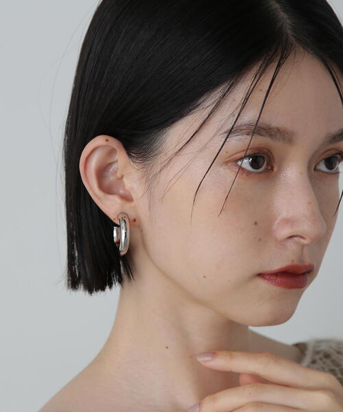 N.（N. Natural Beauty Basic）（エヌエヌナチュラルビューティーベーシック）の「◆ボリュームフープピアス（ピアス（両耳用）・レディース・ゴールド/シルバー・ﾌﾘ-）」の10枚目の写真