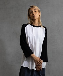 paradigm（パラダイム）の「【paradigm】ガス焼き天竺七分袖ビッグラグランT（Tシャツ/カットソー）」