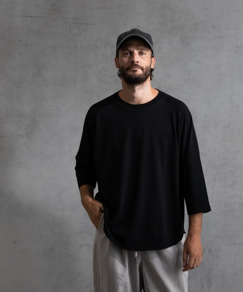 paradigm(パラダイム)の「【paradigm】ガス焼き天竺七分袖ビッグラグランT(Tシャツ/カットソー・メンズ・ホワイト/ホワイト系その他/ブラック/チャコールグレー・MEDIUM/LARGE/X-LARGE)」の17枚目の写真