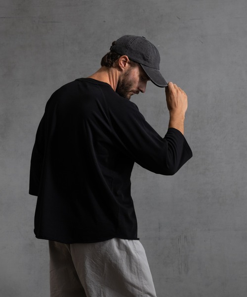 paradigm(パラダイム)の「【paradigm】ガス焼き天竺七分袖ビッグラグランT(Tシャツ/カットソー・メンズ・ホワイト/ホワイト系その他/ブラック/チャコールグレー・MEDIUM/LARGE/X-LARGE)」の18枚目の写真