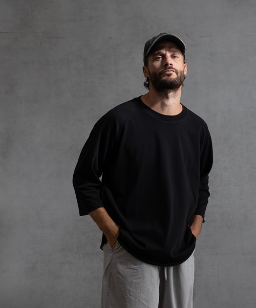 paradigm(パラダイム)の「【paradigm】ガス焼き天竺七分袖ビッグラグランT(Tシャツ/カットソー・メンズ・ホワイト/ホワイト系その他/ブラック/チャコールグレー・MEDIUM/LARGE/X-LARGE)」の19枚目の写真