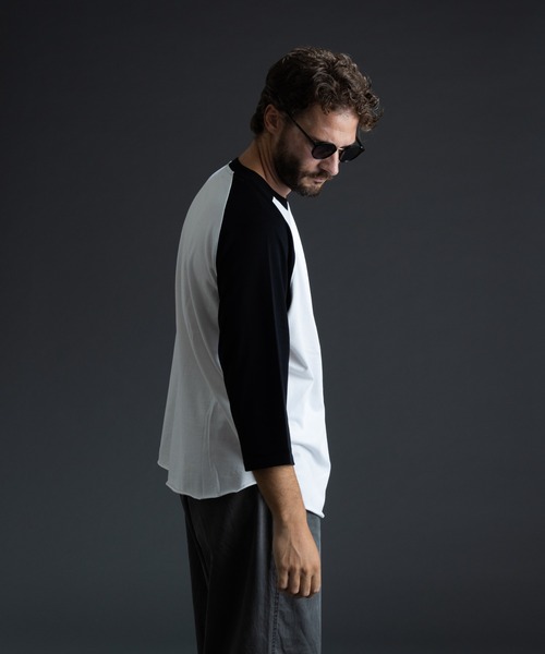 paradigm(パラダイム)の「【paradigm】ガス焼き天竺七分袖ビッグラグランT(Tシャツ/カットソー・メンズ・ホワイト/ホワイト系その他/ブラック/チャコールグレー・MEDIUM/LARGE/X-LARGE)」の10枚目の写真