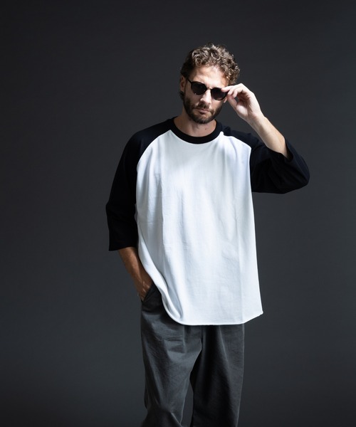 paradigm(パラダイム)の「【paradigm】ガス焼き天竺七分袖ビッグラグランT(Tシャツ/カットソー・メンズ・ホワイト/ホワイト系その他/ブラック/チャコールグレー・MEDIUM/LARGE/X-LARGE)」の11枚目の写真