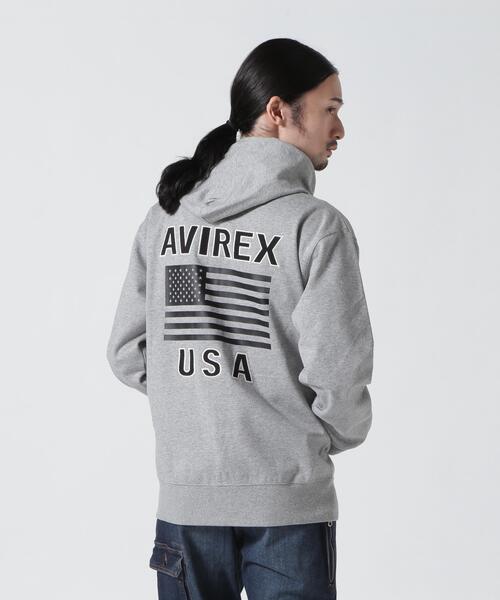AVIREX(アヴィレックス)の「《WEB&DEPOT限定》BONDING ZIP PARKA/ボンディングジップパーカー(パーカー・レディース・その他/ブラック/ホワイト/グレー・F)」の3枚目の写真