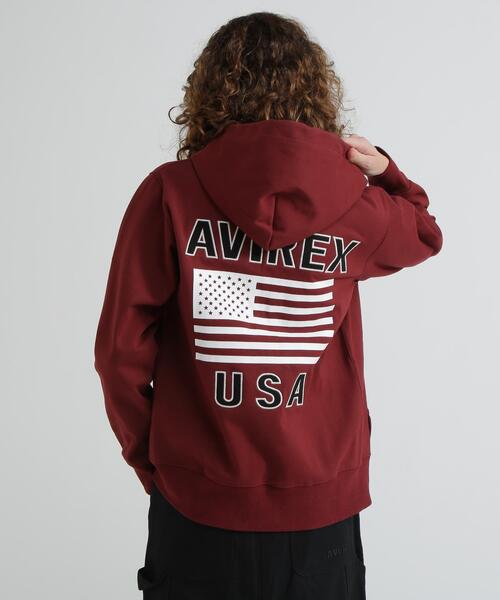 AVIREX(アヴィレックス)の「《WEB&DEPOT限定》BONDING ZIP PARKA/ボンディングジップパーカー(パーカー・レディース・その他/ブラック/ホワイト/グレー・F)」の19枚目の写真
