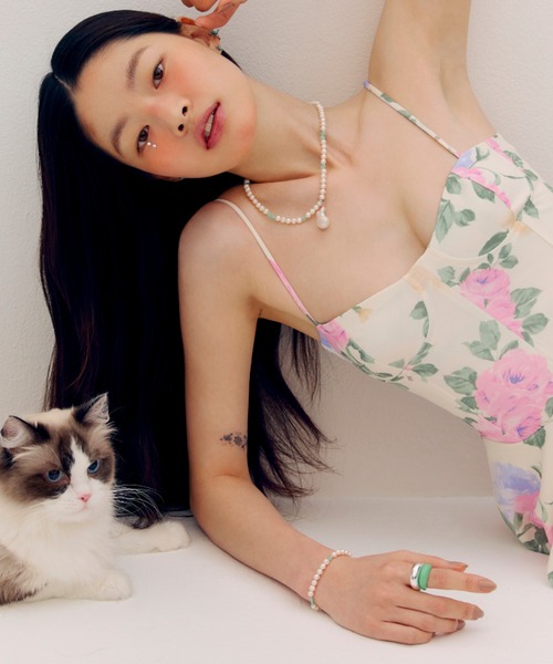 VINTAGE HOLLYWOOD(ビンテージハリウッド)の「●VIVID FLOW RING_7COLOR(リング・レディース・グリーン/アクア/ピンク/パープル/イエロー/オレンジ/ブラック・13/11)」の15枚目の写真