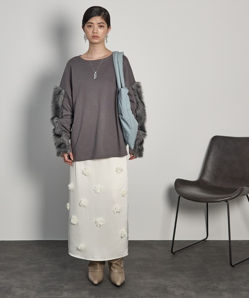 セール】エコファースリーブスウェットプルオーバー（スウェット