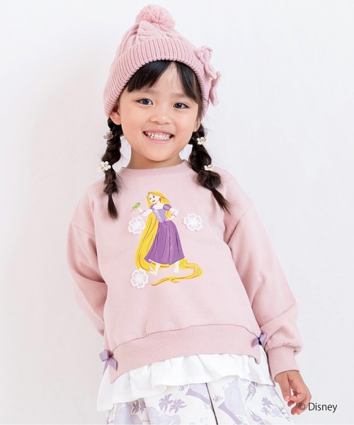 SKAPE（エスケープ）の「〈ﾃﾞｨｽﾞﾆｰ〉ｽｿﾌﾘﾙﾄﾚｰﾅｰ（スウェット・キッズ・ホワイト/ピンク/パープル・80ｃｍ/90cm/100cm/110cm/120cm/130cm）」の3枚目の写真