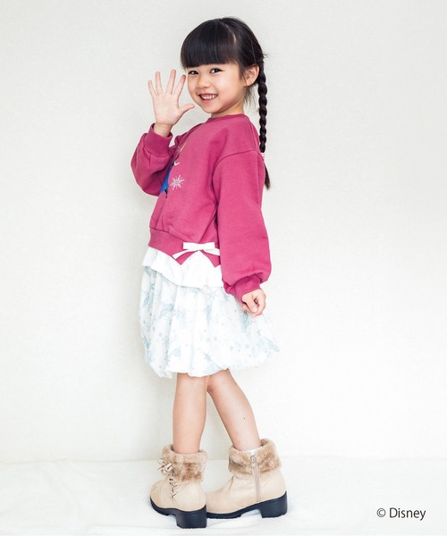 SKAPE（エスケープ）の「〈ﾃﾞｨｽﾞﾆｰ〉ｽｿﾌﾘﾙﾄﾚｰﾅｰ（スウェット・キッズ・ホワイト/ピンク/パープル・80ｃｍ/90cm/100cm/110cm/120cm/130cm）」の6枚目の写真