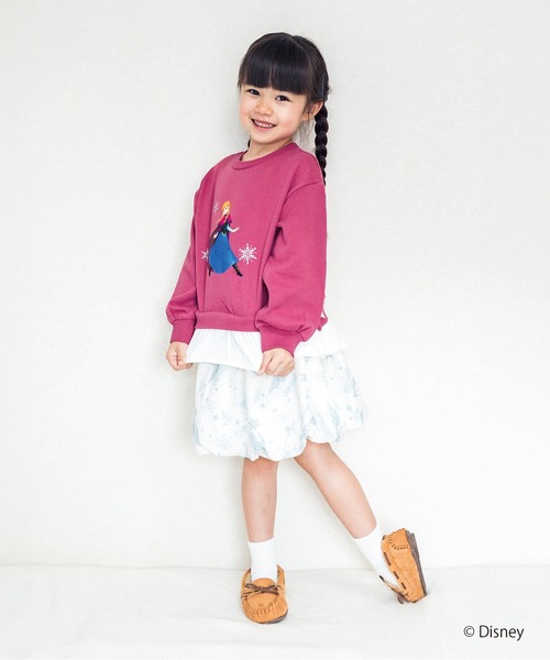 SKAPE（エスケープ）の「〈ﾃﾞｨｽﾞﾆｰ〉ｽｿﾌﾘﾙﾄﾚｰﾅｰ（スウェット・キッズ・ホワイト/ピンク/パープル・80ｃｍ/90cm/100cm/110cm/120cm/130cm）」の7枚目の写真