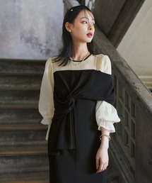 パーティー 結婚式 ワンピース 同窓会 袖あり 30代 40代 上品